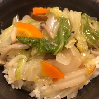 野菜たっぷりヘルシー中華丼